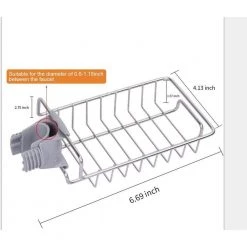 LIGHTSMAX Faucet mounted Caddies Caddies Soap Sponge Storage Rack -Toilet Storage Shop stainless steel lightsmax shower caddies kfh 76 1000