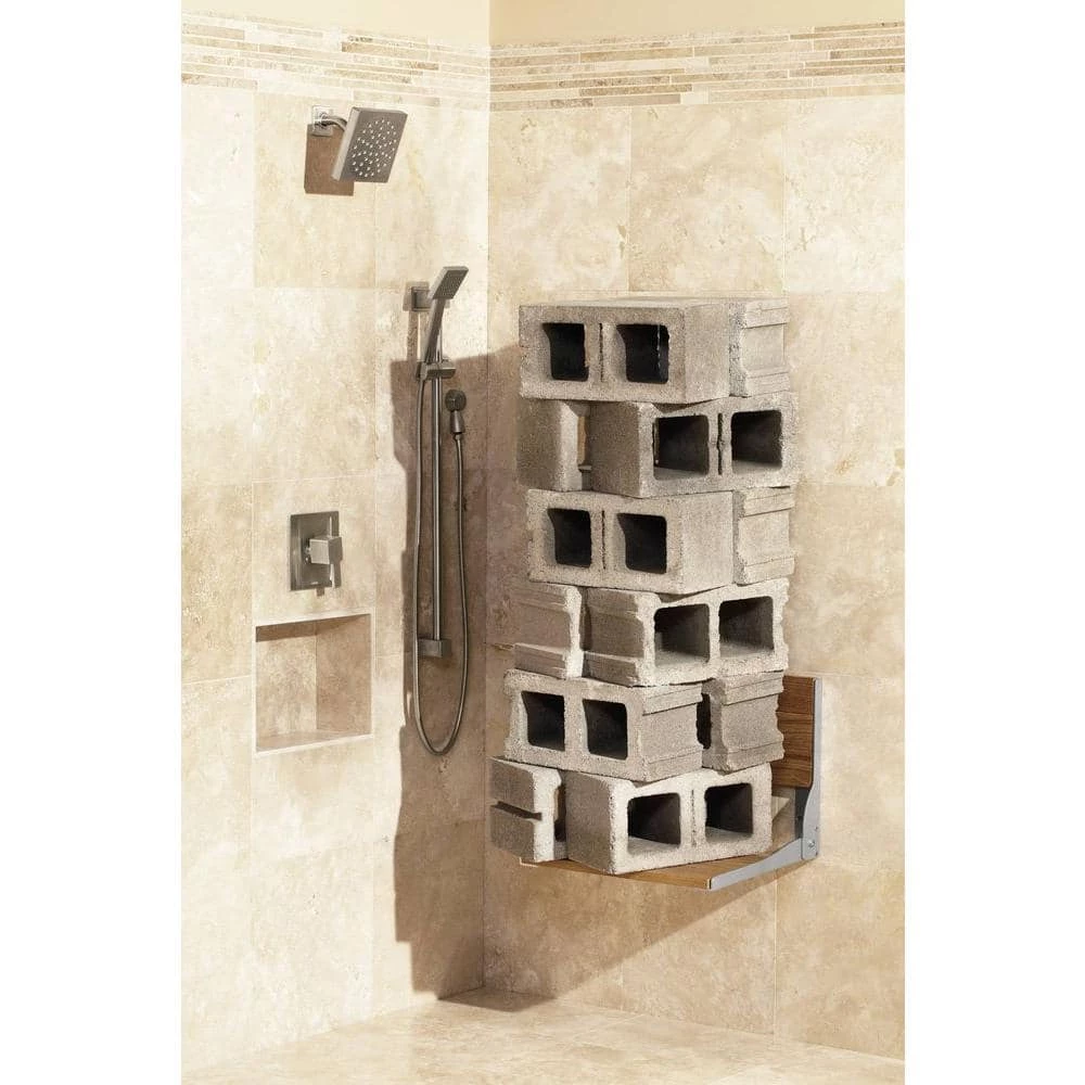 MOEN Fold Down Teak Shower Chair 9 MOEN Fold Down Teak Shower Chair - Image 8