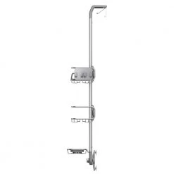Simplehuman Over Door Adjustable Shower Caddy in Aluminum and Stainless Steel -Toilet Storage Shop stainless steel simplehuman shower caddies bt1101 4f 1000