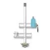 Simplehuman Over Door Adjustable Shower Caddy in Aluminum and Stainless Steel