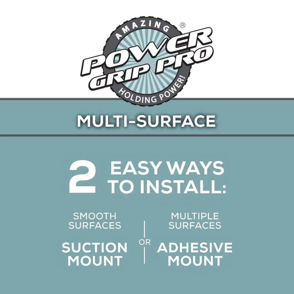 Zenna Home Power Grip Pro Rustproof Multi-Surface Dual Mount 2-Shelf Shower Caddy in Stainless Steel 6 Zenna Home Power Grip Pro Rustproof Multi-Surface Dual Mount 2-Shelf Shower Caddy in Stainless Steel - Image 4