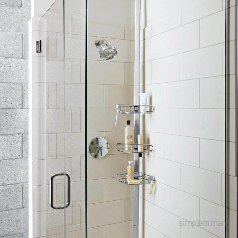 Simplehuman Tension Shower Caddy Stainless Steel And Anodized Aluminum 6 Simplehuman Tension Shower Caddy Stainless Steel And Anodized Aluminum - Image 4