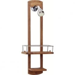 AquaTeak The Original Moa Small Teak Shower Caddy