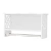 Alaterre Furniture Coventry 27 in. W Over Toilet Open Storage Shelf, 25 in. W Bath Shelf with 2-Towel Rods Space Saver in White -Toilet Storage Shop white alaterre furniture over the toilet storage anct703wh 64 1000