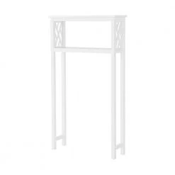 Alaterre Furniture Coventry 27 in. W Over Toilet Open Storage Shelf, 32 in. W Bath Storage Shelf Space Saver in White 11 Alaterre Furniture Coventry 27 in. W Over Toilet Open Storage Shelf, 32 in. W Bath Storage Shelf Space Saver in White -Toilet Storage Shop white alaterre furniture over the toilet storage anct736wh 4f 1000