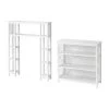 Alaterre Furniture Coventry 39 in. W Over Toilet Open Shelving Unit Space Saver with Side Shelves, 32 in. W Bath Storage Shelf in White -Toilet Storage Shop white alaterre furniture over the toilet storage anct746wh 64 1000