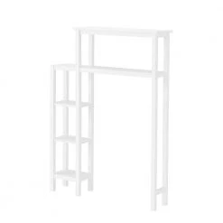 Alaterre Furniture Dover 35 in. W Over Toilet Space Saver with Side Shelving, 27 in. W Wall Bathroom Cabinet with Towel Rod in White 13 Alaterre Furniture Dover 35 in. W Over Toilet Space Saver with Side Shelving, 27 in. W Wall Bathroom Cabinet with Towel Rod in White -Toilet Storage Shop white alaterre furniture over the toilet storage ando703wh 44 1000