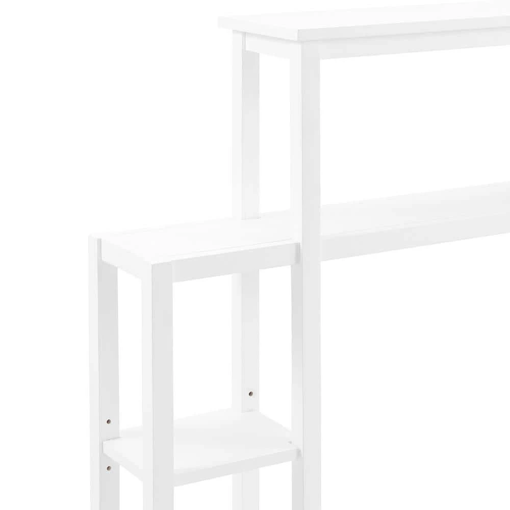 Alaterre Furniture Dover 35 in. W Over Toilet Space Saver with Side Shelving, 27 in. W Wall Bathroom Cabinet with Towel Rod in White 8 Alaterre Furniture Dover 35 in. W Over Toilet Space Saver with Side Shelving, 27 in. W Wall Bathroom Cabinet with Towel Rod in White - Image 6