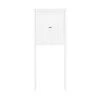 Alaterre Furniture Dover 27 in. W Over Toilet Hutch Space Saver with 2-Doors in White