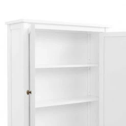 Alaterre Furniture Dover 27 in. W Over Toilet Hutch Space Saver with 2-Doors in White -Toilet Storage Shop white alaterre furniture over the toilet storage ando71wh fa 1000
