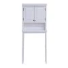 Alaterre Furniture Dorset 27 in. W x 66 in. H x 9 in. D White Over-the-Toilet Storage with Upper Cabinet and Open Shelf 1 Alaterre Furniture Dorset 27 in. W x 66 in. H x 9 in. D White Over-the-Toilet Storage with Upper Cabinet and Open Shelf -Toilet Storage Shop white alaterre furniture over the toilet storage anva7274wh 64 1000