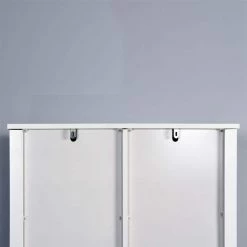 Aoibox 27.16 in. W x 67 in. H x 9.06 in. D White MDF Bathroom Over-the-Toilet Storage, Adjustable Shelves and a Barn Door -Toilet Storage Shop white aoibox over the toilet storage snmx3350 44 1000