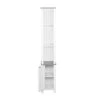 Aurora Decor AMA 11.81 in. W x11.81 in. H x 67.72 in. H D White Over-the-Toilet Storage 1 door 3 storey bathroom side cabinet 2 Aurora Decor AMA 11.81 in. W x11.81 in. H x 67.72 in. H D White Over-the-Toilet Storage 1 door 3 storey bathroom side cabinet -Toilet Storage Shop white aurora decor over the toilet storage bsychd2b15 64 1000