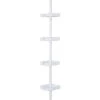 Bath Bliss 4 Tier Corner Shower Organizer in White -Toilet Storage Shop white bath bliss shower caddies 10000 white 64 1000
