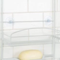 Bath Bliss Ellipse Collection Deluxe Shower Caddy in White -Toilet Storage Shop white bath bliss shower caddies 10136 white 44 1000