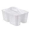 Bath Bliss Caddy Basket with Handle in White 2 Bath Bliss Caddy Basket with Handle in White -Toilet Storage Shop white bath bliss shower caddies 25521 64 1000