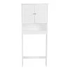 CASAINC 26 in. W x 61.8 in. H x 10 in. D White Over-the-Toilet Storage -Toilet Storage Shop white casainc over the toilet storage wf hw56554 64 1000