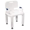 Drive Medical Bath Bench with Back and Arms 1 Drive Medical Bath Bench with Back and Arms -Toilet Storage Shop white drive medical shower seats rtl12505 64 1000