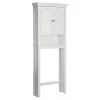 Elegant Home Fashions Broadway Space Saver with 2 Contemporary Style Doors and Open Shelf -Toilet Storage Shop white elegant home fashions over the toilet storage elg 677 64 1000
