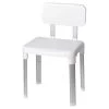 EVEKARE Deluxe Bathroom Safety Shower Seat with Back Support in White -Toilet Storage Shop white evekare shower seats evk 0509 itu 64 1000
