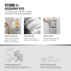 Sterling Store+ Basic 10-Piece Shelf Kit in White -Toilet Storage Shop white finish sterling shower caddies 88028700 0 40 1000