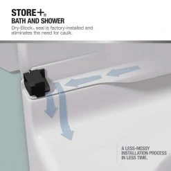 Sterling Store+ Basic 10-Piece Shelf Kit in White -Toilet Storage Shop white finish sterling shower caddies 88028700 0 66 1000