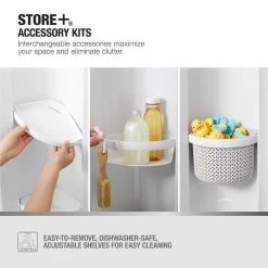 Sterling Store+ Basic 10-Piece Shelf Kit in White -Toilet Storage Shop white finish sterling shower caddies 88028700 0 a0 1000