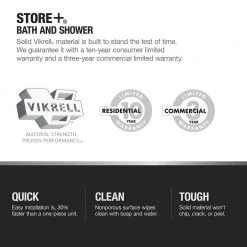 Sterling Store+ Basic 10-Piece Shelf Kit in White -Toilet Storage Shop white finish sterling shower caddies 88028700 0 c3 1000