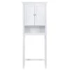 Glitzhome 26 in. W x 68.26 in. H x 9.25 in. D White Over-the-Toilet Storage 1 Glitzhome 26 in. W x 68.26 in. H x 9.25 in. D White Over-the-Toilet Storage -Toilet Storage Shop white glitzhome over the toilet storage gh1517002240 64 1000