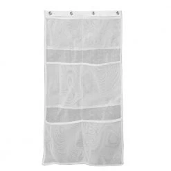 Kenney 6-Pocket Hanging Mesh Shower Organization Caddy in White