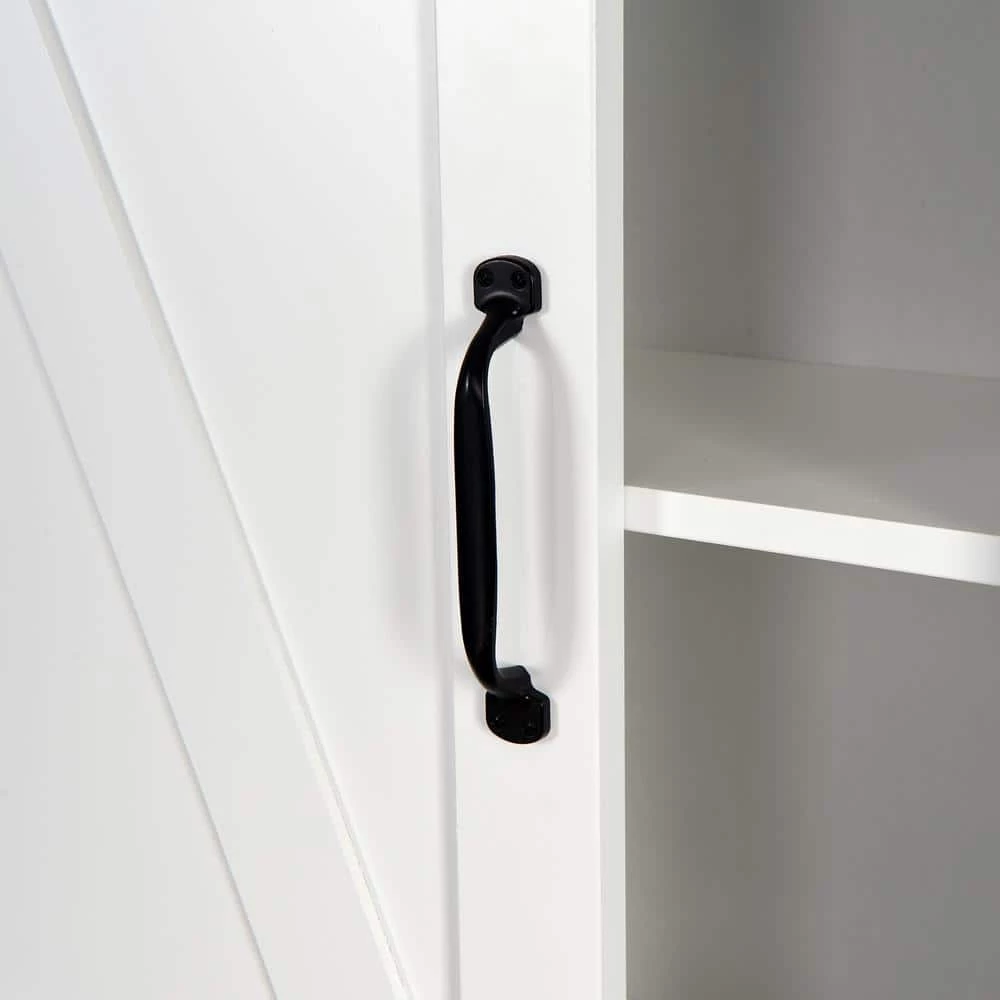 Miscool Naples 27.16 in. W x 67 in. H x 9.06 in. D White Over-the-Toilet Storage with Adjustable Shelves 11 Miscool Naples 27.16 in. W x 67 in. H x 9.06 in. D White Over-the-Toilet Storage with Adjustable Shelves - Image 9