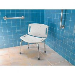MOEN Adjustable Shower Chair in White -Toilet Storage Shop white moen shower seats dn7030 44 1000