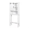 Unbranded Ashland 27.16 in. W x 67 in. H x 9.06 in. D White Over-the-Toilet Storage 1 Unbranded Ashland 27.16 in. W x 67 in. H x 9.06 in. D White Over-the-Toilet Storage -Toilet Storage Shop white over the toilet storage bcs5622 wh 64 1000