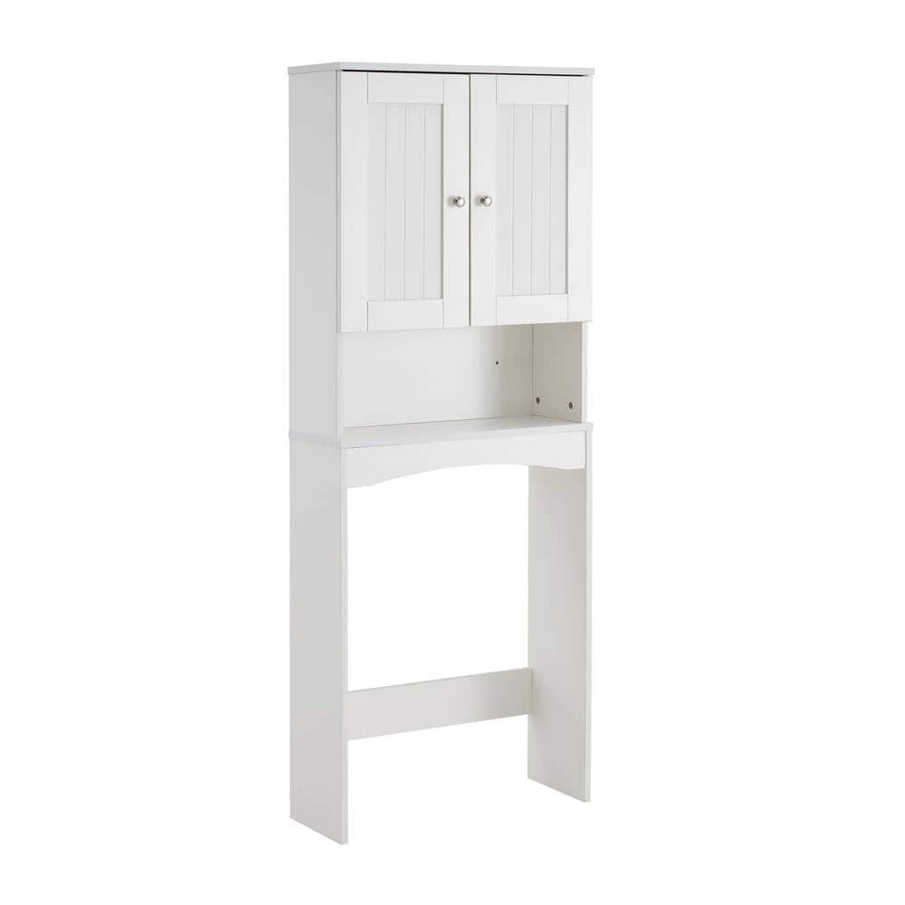FORCLOVER 23.6 in. W x 61.8 in. H x 9 in. D White Over-the-Toilet Storage 3 FORCLOVER 23.6 in. W x 61.8 in. H x 9 in. D White Over-the-Toilet Storage