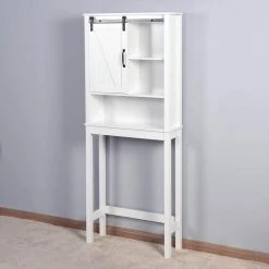 EPOWP 9 in. W x 67 in. H x 27 in. D White Over-the-Toilet Storage 15 EPOWP 9 in. W x 67 in. H x 27 in. D White Over-the-Toilet Storage -Toilet Storage Shop white over the toilet storage liuy w40935622 44 1000