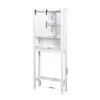 EPOWP 9 in. W x 67 in. H x 27 in. D White Over-the-Toilet Storage -Toilet Storage Shop white over the toilet storage liuy w40935622 64 1000