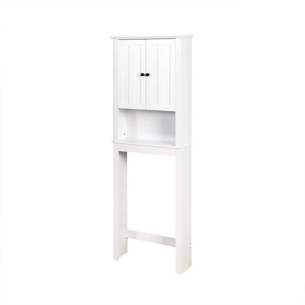 Unbranded Audriana 23.62 in. W x 67.32 in. H x 7.72 in. D White MDF Over-the-Toilet Storage 3 Unbranded Audriana 23.62 in. W x 67.32 in. H x 7.72 in. D White MDF Over-the-Toilet Storage