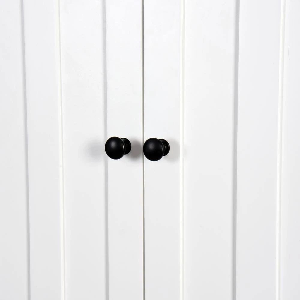 Unbranded Audriana 23.62 in. W x 67.32 in. H x 7.72 in. D White MDF Over-the-Toilet Storage 8 Unbranded Audriana 23.62 in. W x 67.32 in. H x 7.72 in. D White MDF Over-the-Toilet Storage - Image 6