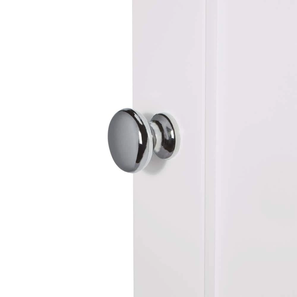 RiverRidge Home Ashland 27.44 in. W x 64.88 in. H x 7.81 in. D White Over-the-Toilet Storage 11 RiverRidge Home Ashland 27.44 in. W x 64.88 in. H x 7.81 in. D White Over-the-Toilet Storage - Image 9