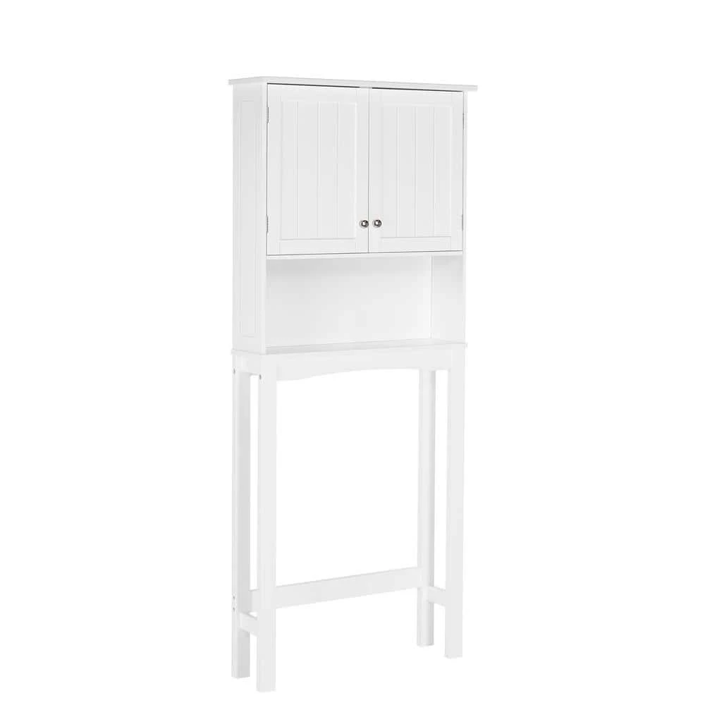 RiverRidge Home Ashland 27.44 in. W x 64.88 in. H x 7.81 in. D White Over-the-Toilet Storage 3 RiverRidge Home Ashland 27.44 in. W x 64.88 in. H x 7.81 in. D White Over-the-Toilet Storage