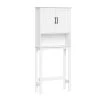 RiverRidge Home Monroe 27.38 in. W x 9.19 in. D x 63.75 in. H Over-the-Toilet Storage in White 2 RiverRidge Home Monroe 27.38 in. W x 9.19 in. D x 63.75 in. H Over-the-Toilet Storage in White -Toilet Storage Shop white riverridge home over the toilet storage 06 184 64 1000