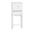RiverRidge Home Brookfield 27.38 in. W x 64.38 in. H x 9.25 in. D White MDF Over-the-Toilet Storage 1 RiverRidge Home Brookfield 27.38 in. W x 64.38 in. H x 9.25 in. D White MDF Over-the-Toilet Storage -Toilet Storage Shop white riverridge home over the toilet storage 06 197 64 1000