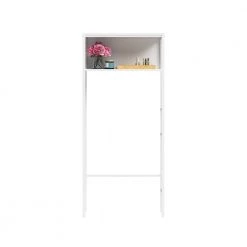 SAUDER North Avenue 25.197 in. W x 56.89 in. H x 9.331 in. D White Over-the Toilet Storage Etagere 13 SAUDER North Avenue 25.197 in. W x 56.89 in. H x 9.331 in. D White Over-the Toilet Storage Etagere -Toilet Storage Shop white sauder over the toilet storage 430298 1f 1000