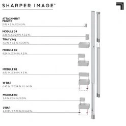 Sharper Image Shower Caddy 4-Tier 17 Sharper Image Shower Caddy 4-Tier -Toilet Storage Shop white sharper image shower caddies 1012445 66 1000