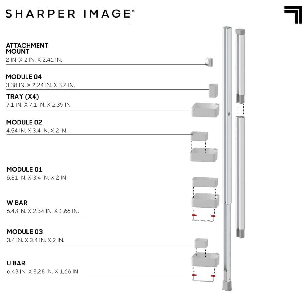 Sharper Image Shower Caddy 4-Tier 8 Sharper Image Shower Caddy 4-Tier - Image 6