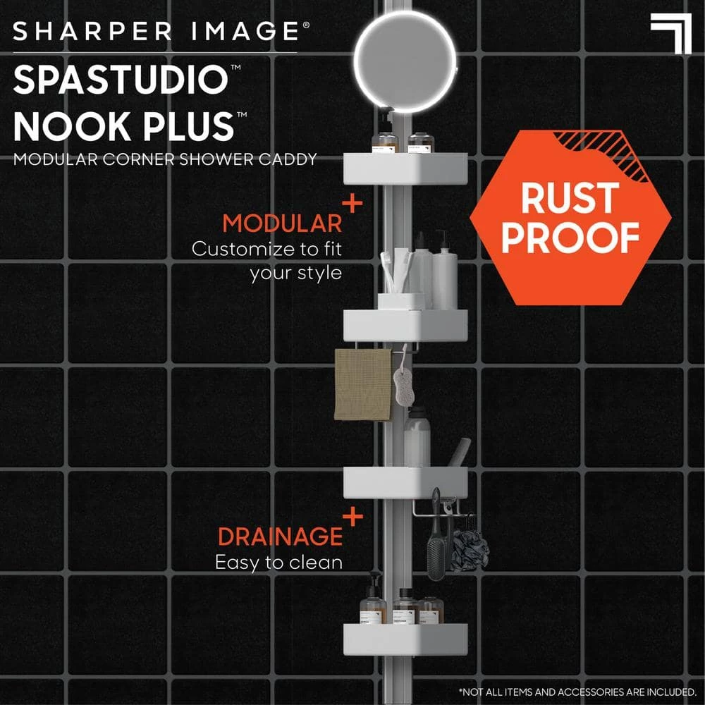 Sharper Image Shower Caddy 4-Tier 4 Sharper Image Shower Caddy 4-Tier - Image 2