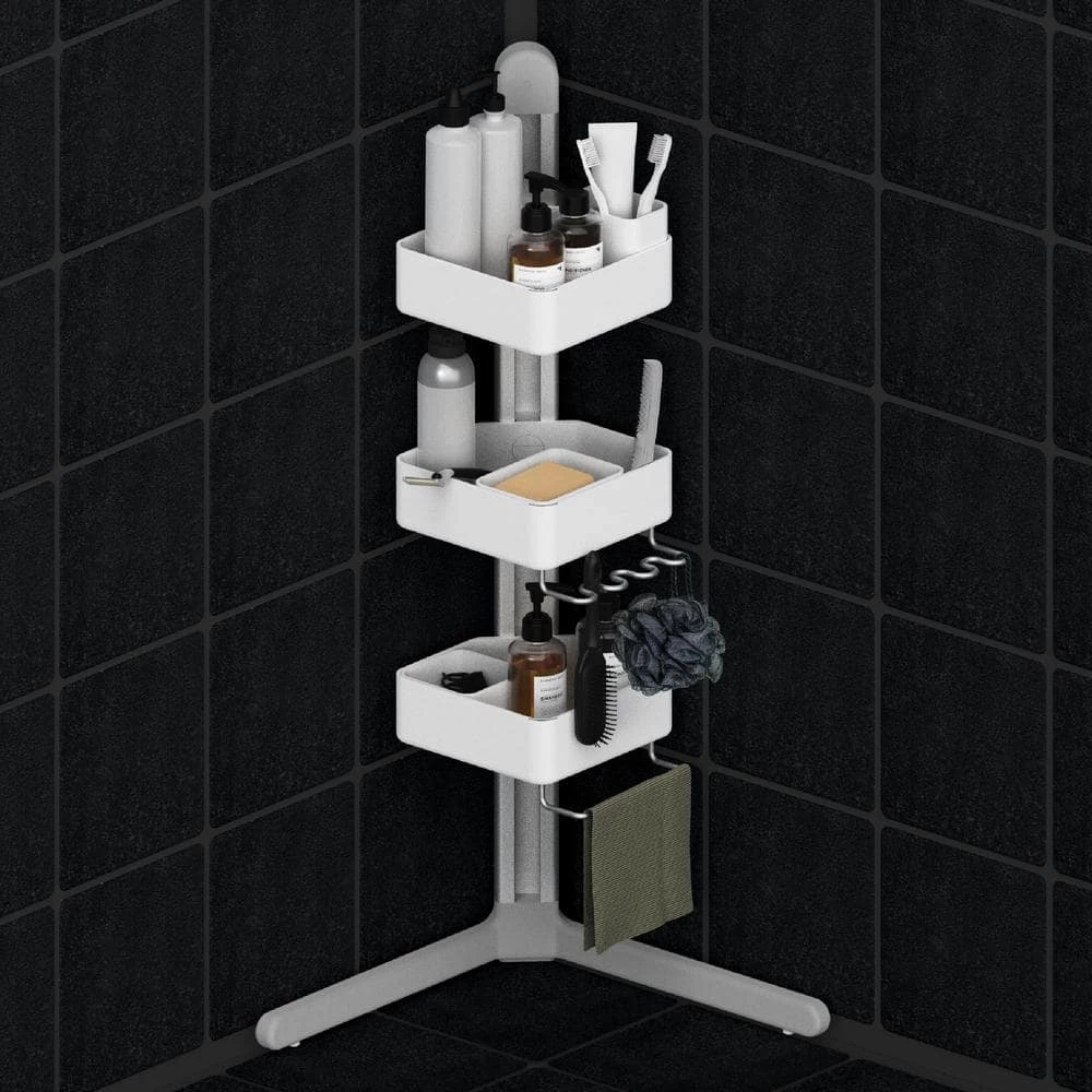 Sharper Image 3-Tier Adjustable Shower Caddy Corner 12 Sharper Image 3-Tier Adjustable Shower Caddy Corner - Image 10