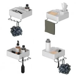 Sharper Image 3-Tier Adjustable Shower Caddy Corner 27 Sharper Image 3-Tier Adjustable Shower Caddy Corner -Toilet Storage Shop white sharper image shower caddies 1013888 76 1000