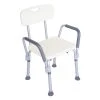 Winado Adjustable Medical Shower Chair Bath Bench Stool Tub Seat with Armrest Back in White -Toilet Storage Shop white shower seats 254950176920 64 1000