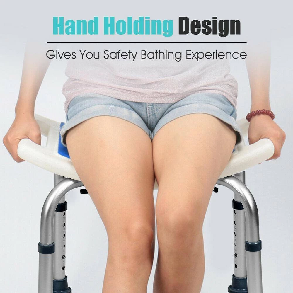 WELLFOR 20 in. W x 12-1/2 in. D EPE Adjustable Tub and Shower Seat in White with Built-In Handles 8 WELLFOR 20 in. W x 12-1/2 in. D EPE Adjustable Tub and Shower Seat in White with Built-In Handles - Image 6